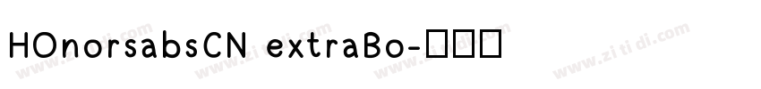 HOnorsabsCN extraBo字体转换